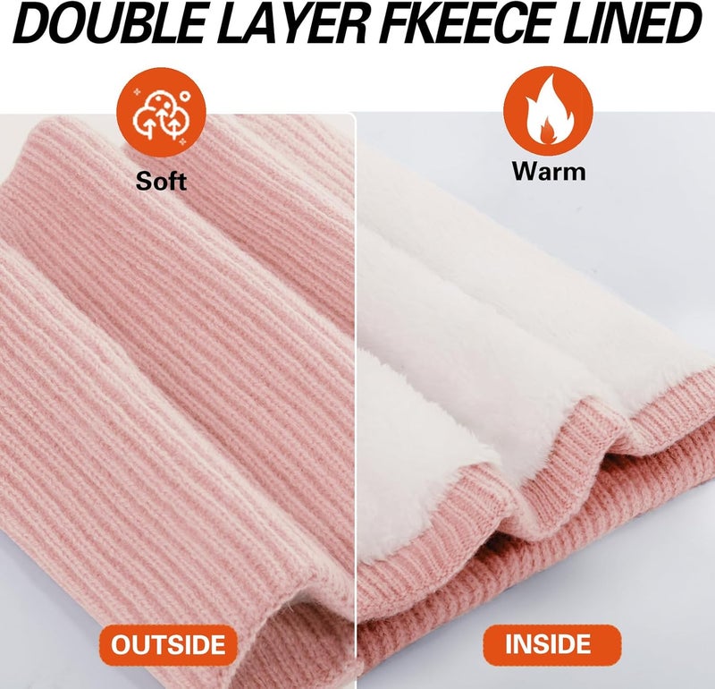 Oliumt Neck Warmer for men,Winter Neck Gaiters Face Scarf Women Windproof Warm Fleece Scarves Gaiter for Cold Weather - Image 4